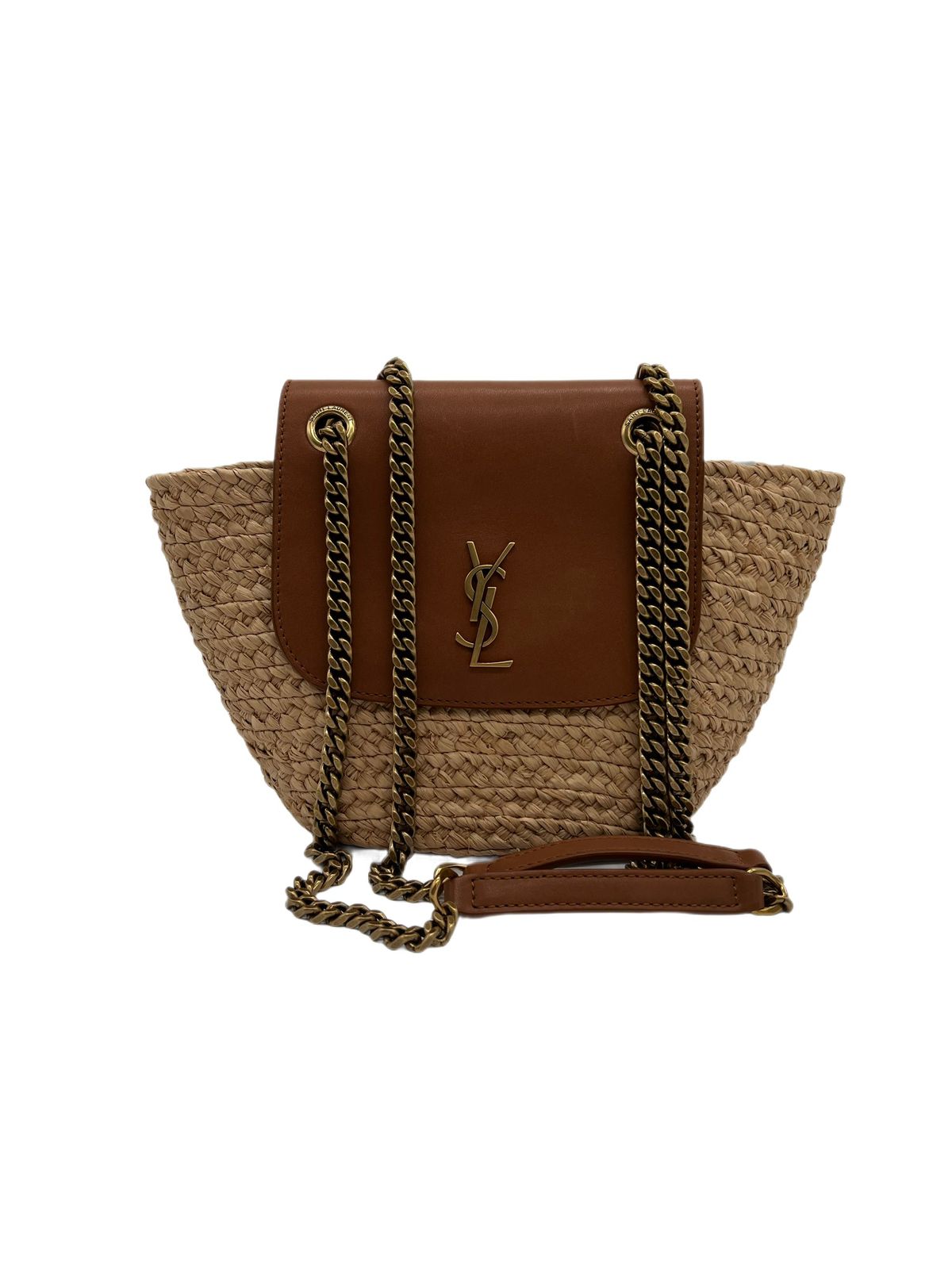 YSL MINI MANON EN RAFIA