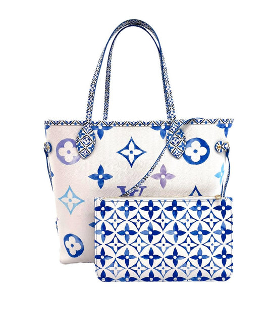 LV NEVERFULL MM MONOGRAM EN AZUL