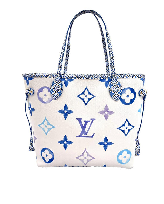 LV NEVERFULL MM MONOGRAM EN AZUL